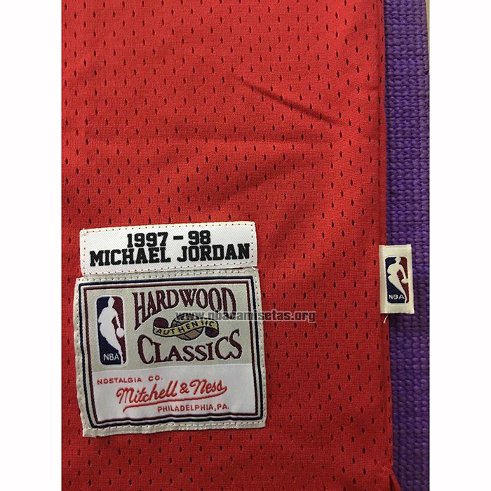 Camiseta Chicago Bulls Michael Jordan NO 23 1997-98 NBA Finals Mitchell & Ness Rojo